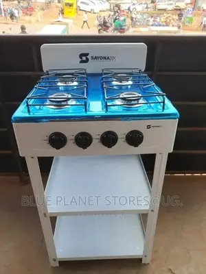Sayona 4 Burner Gas Stove With Stand/Cabin Racks || SGB-4464