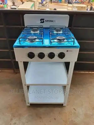 Sayona 4 Burner Gas Stove With Stand/Cabin Racks || SGB-4464