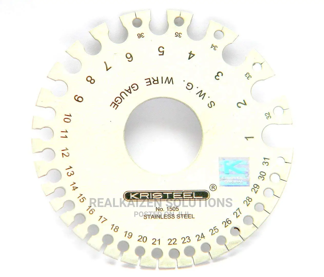 KRISTEEL SWG Precision Stainless Steel Measuring Wire Gauge