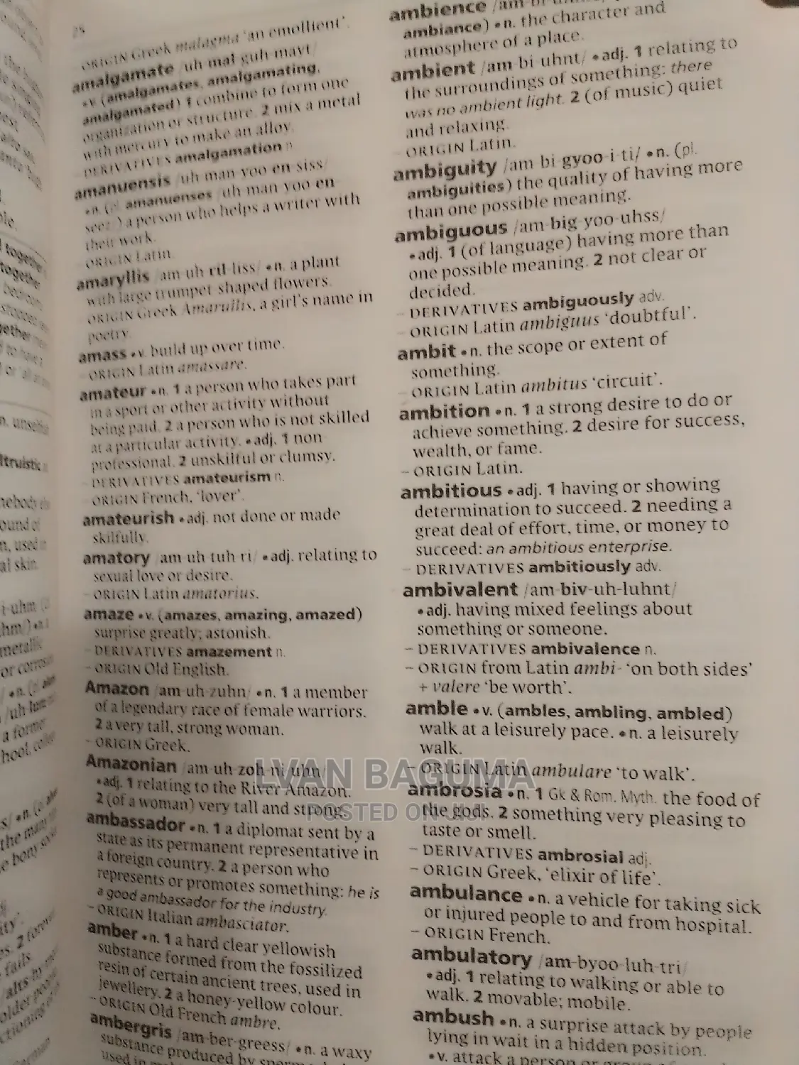Oxford Dictionary of Current English.