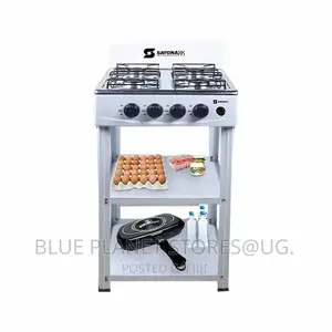 Sayona 4 Burner Gas Stove With Stand/Cabin Racks || SGB-4464