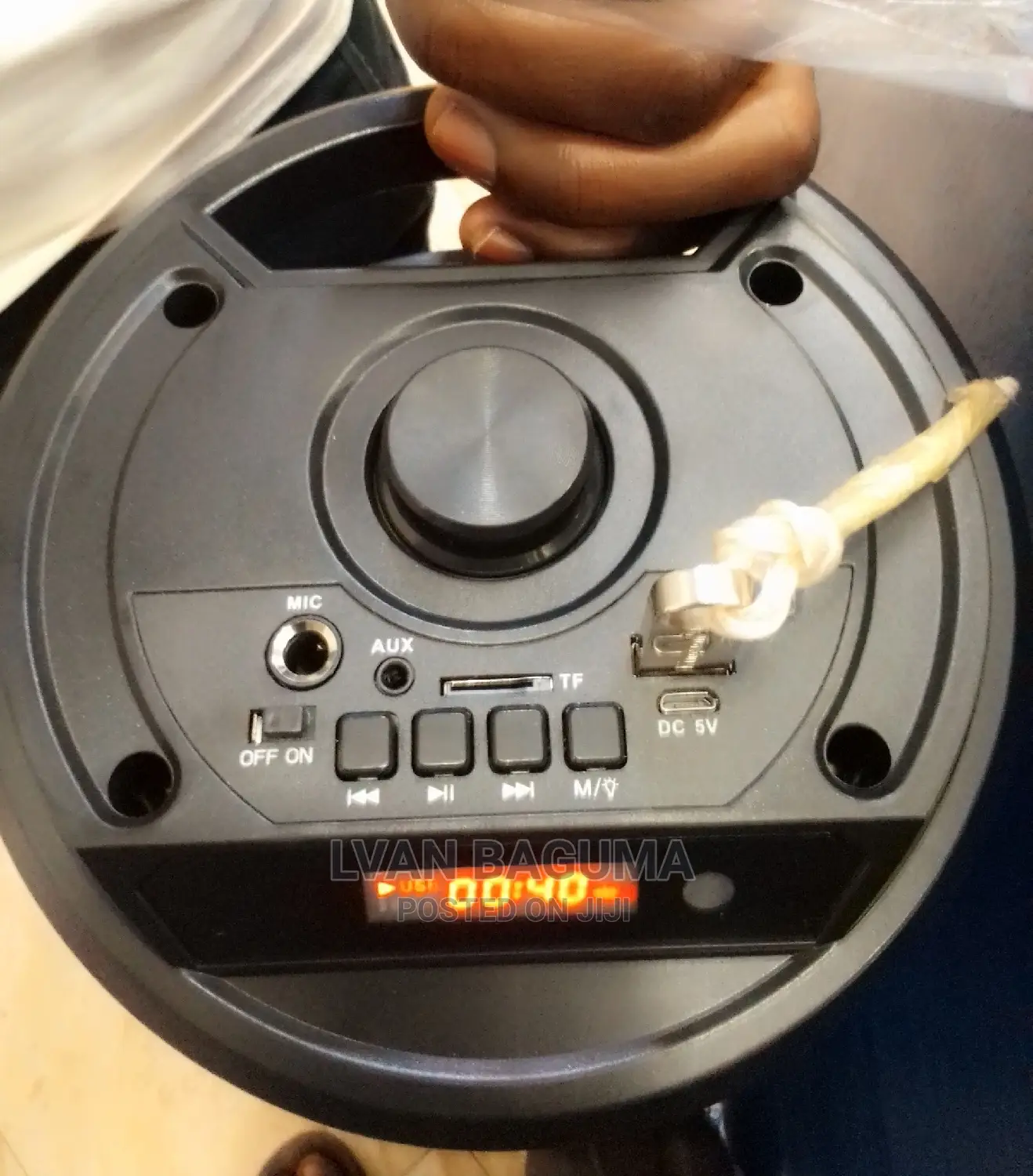 Tube Shaped Portable Bluetooth Speaker - Size 16 X 7 Inches.