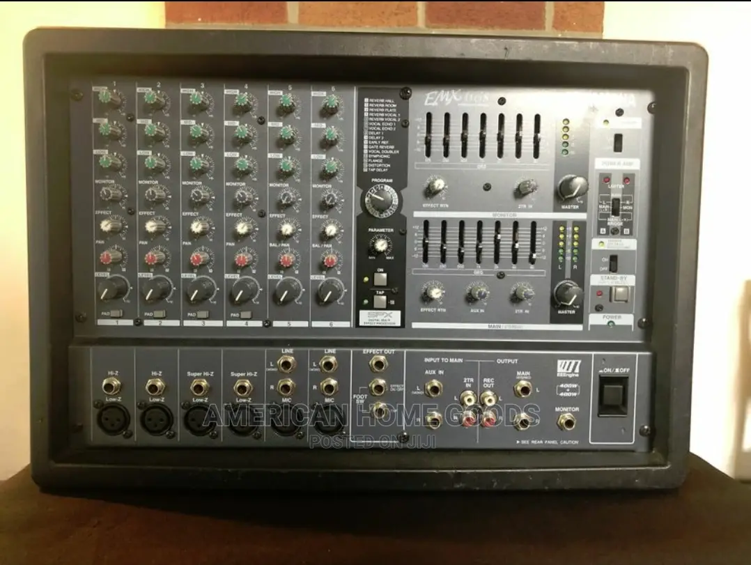 Yamaha Mixer EMX 68s - Powered Amp/Mixer, All in One Setup
