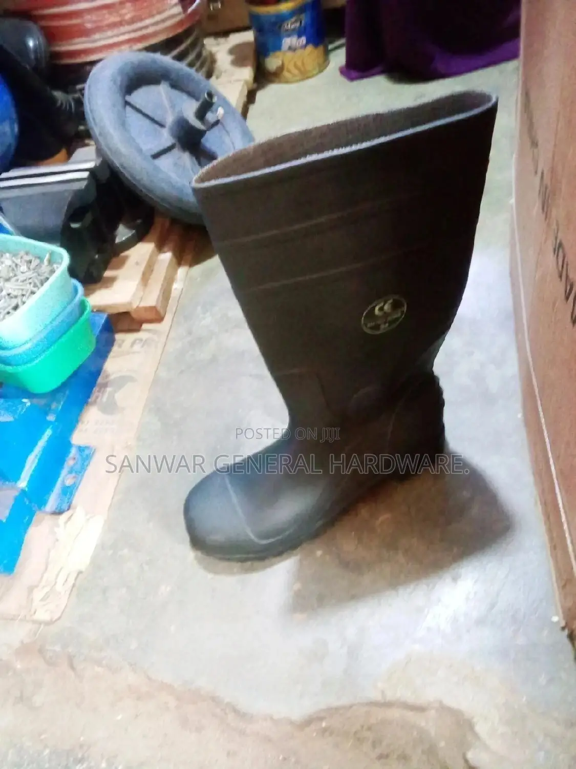 Safety Gamboots With a Metal