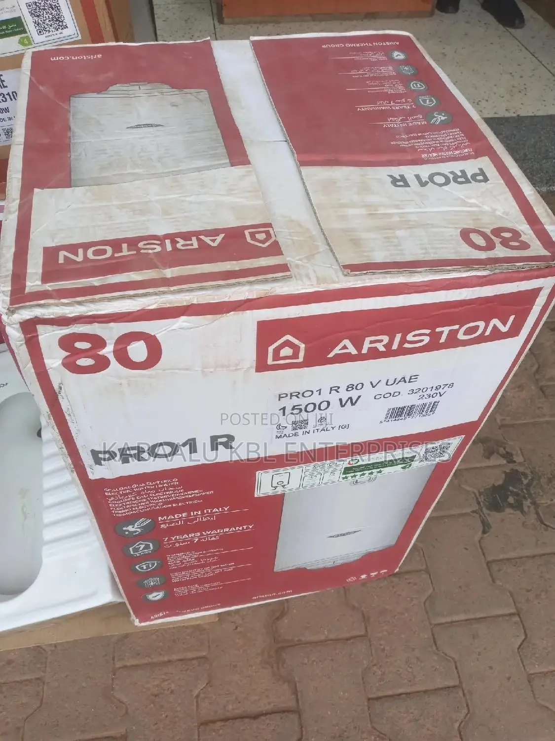 Ariston Italy Water Heaters 80 Litres