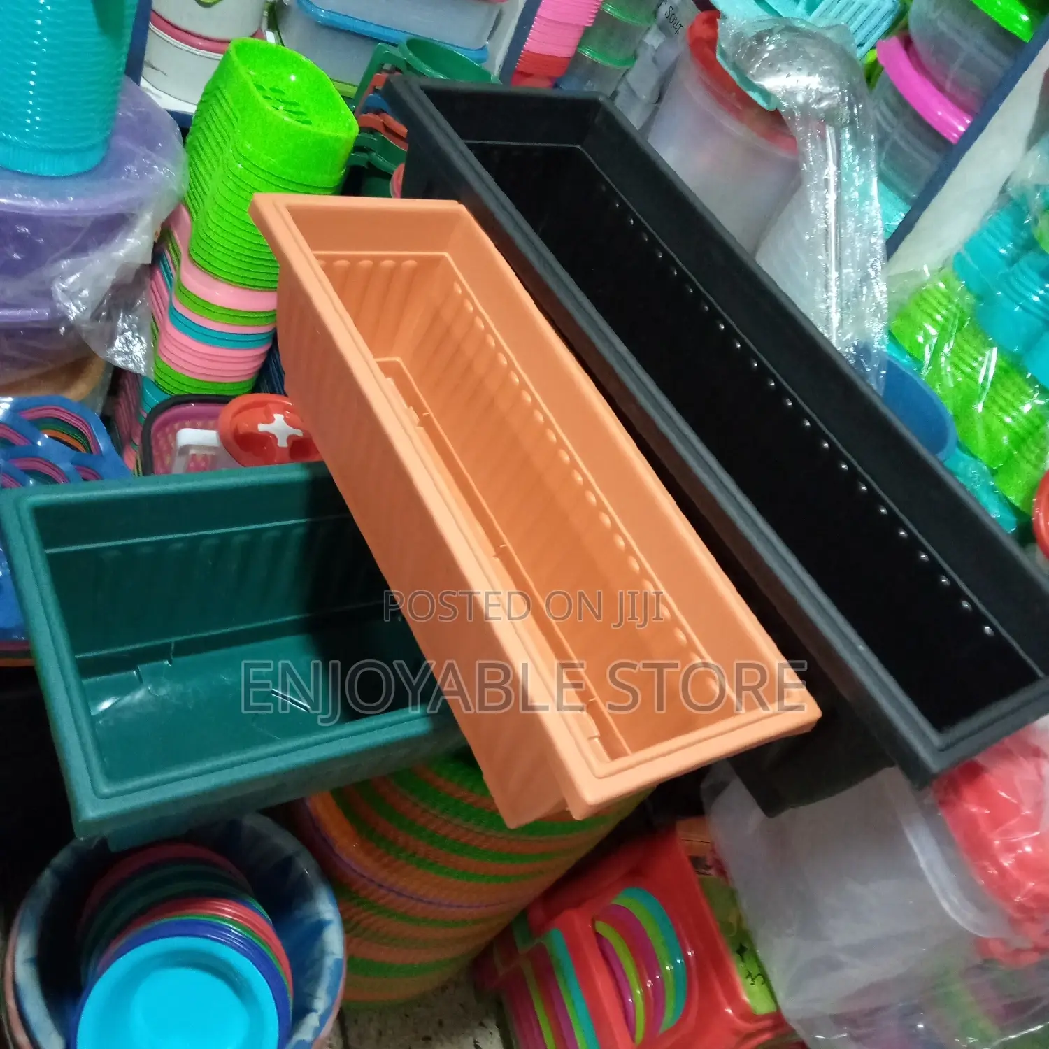 Durable Plastic Rectangular Pot
