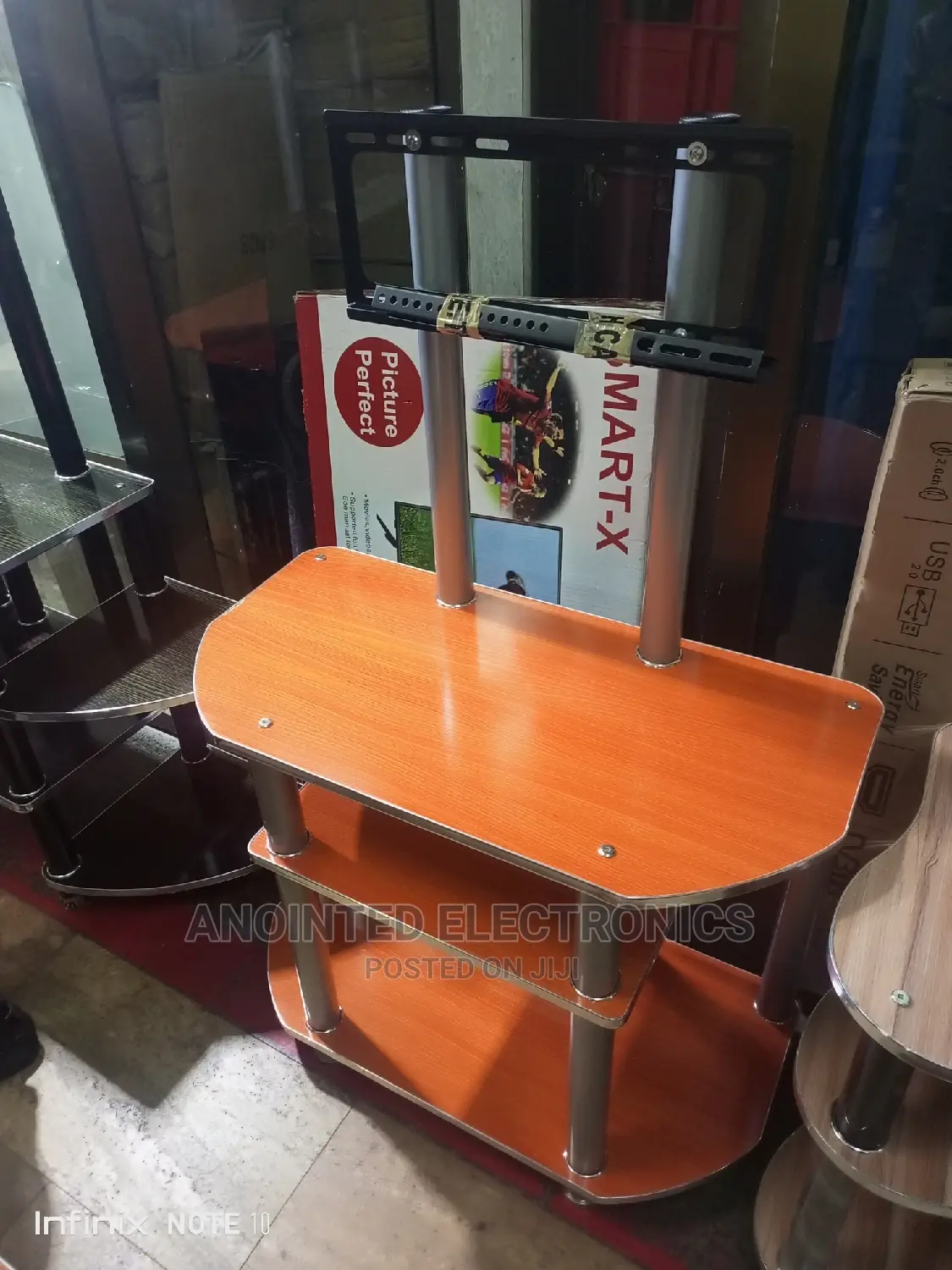 Tv Stand With Brackets for Holding Tv