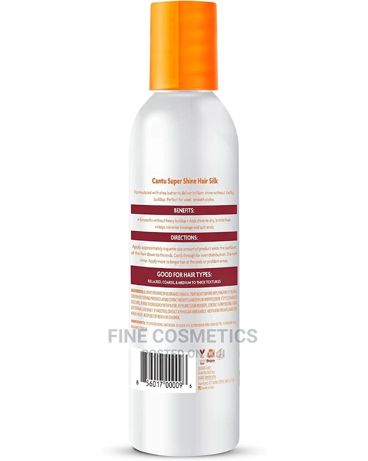 Cantu Super Shine Hair Silk With Shea Butter.
