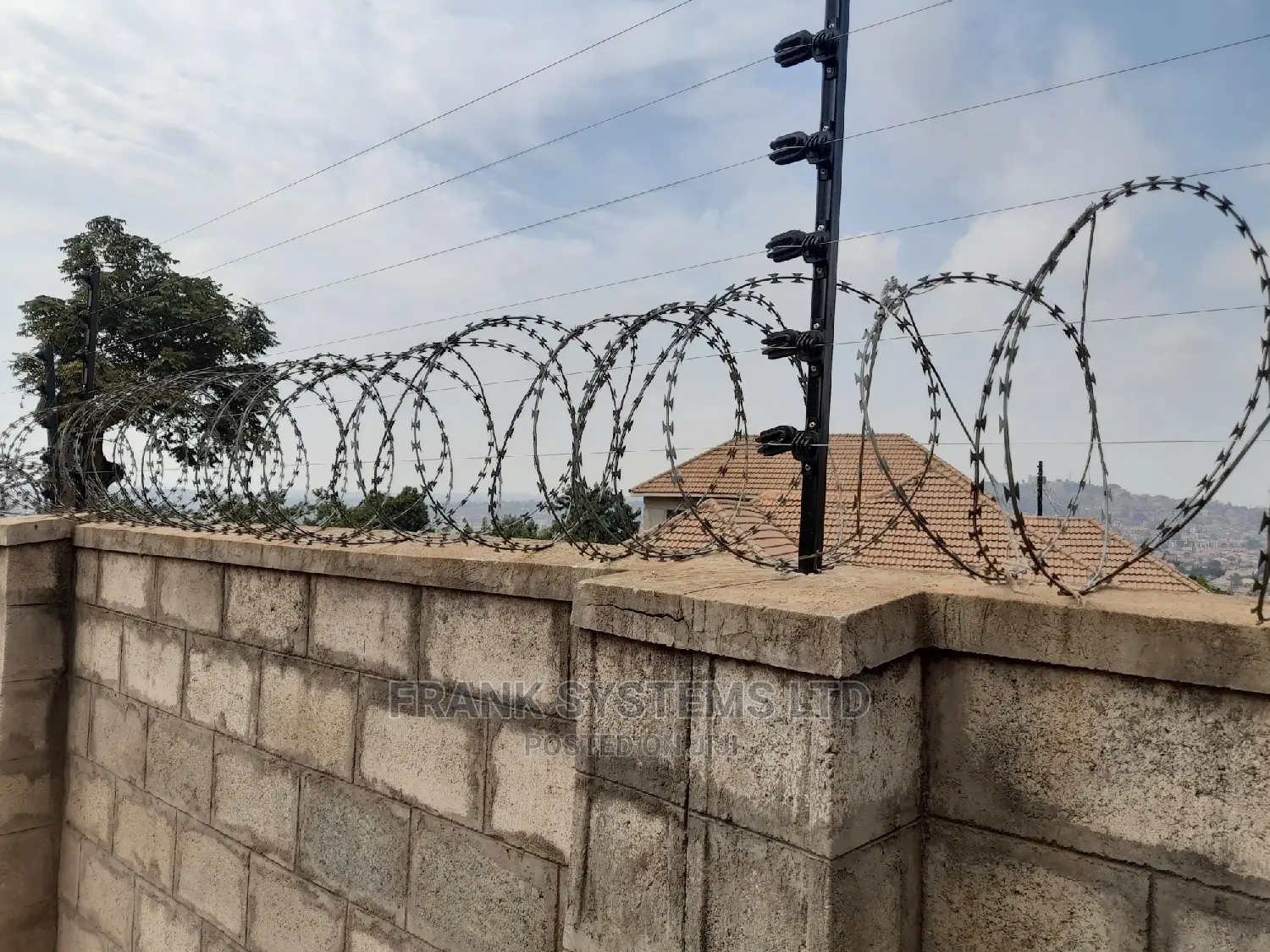 Electric Fencing System Fully Installed With Alarm