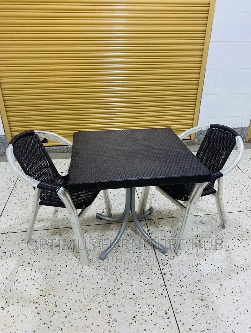 Multipurpose Set (Square Table Two Knitted Chairs)