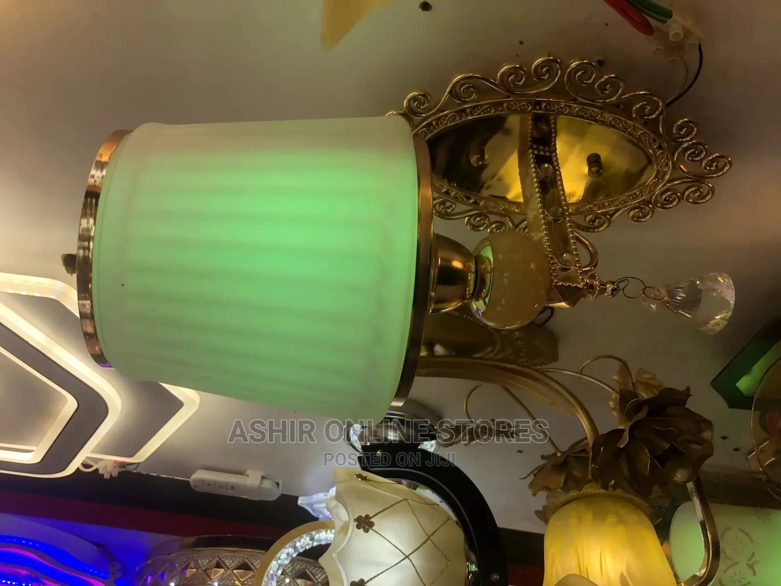 White and Gold Wall Light