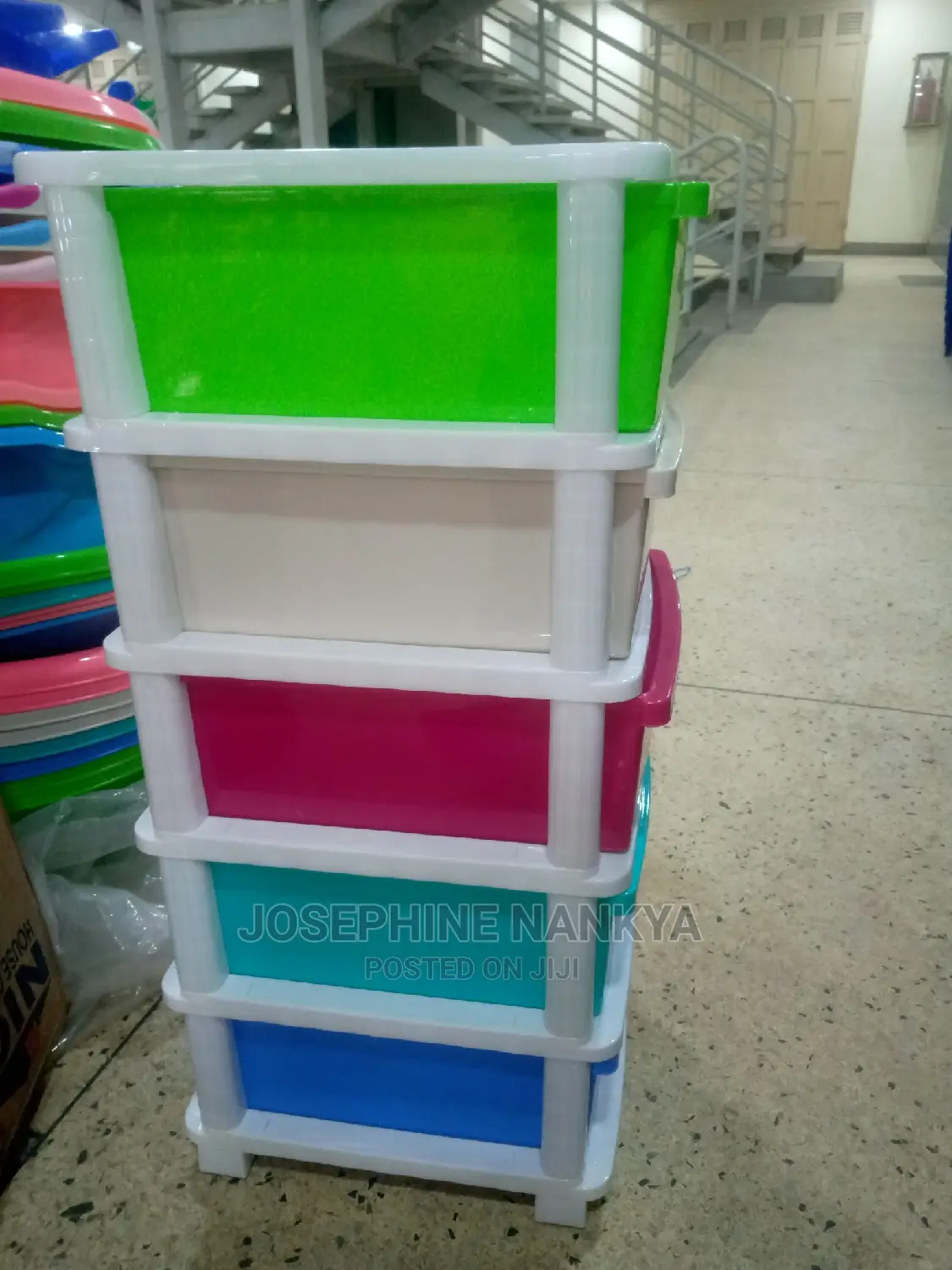 Plastic Drower, or Trolly With Five Shelves
