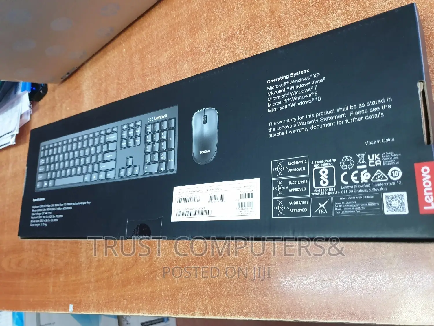 Lenovo 100 Wireless Combo Keyboard and Mouse