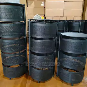 Multi-Purpose Shelves Round Basket Home