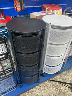 Multi-Purpose Shelves Round Basket Home