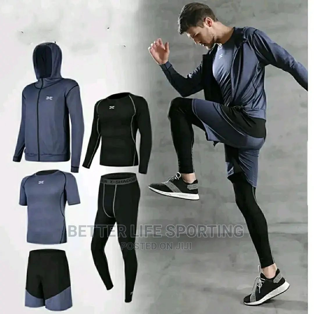 Gym Wear For Men 5 Pc Good Quality