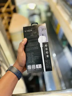 3 Way Socket Extension With 6 Usb Charging Ports