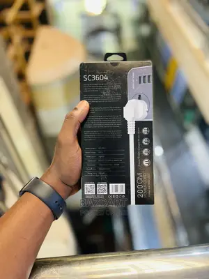 3 Way Socket Extension With 6 Usb Charging Ports