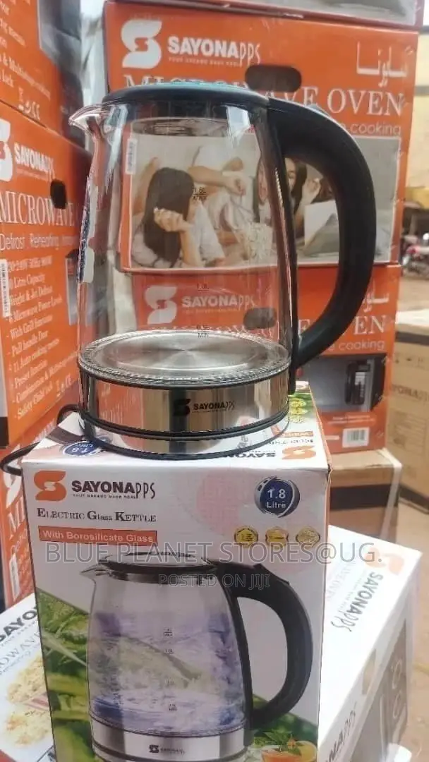 Sayona 1.8litres Electric Glass Kettles || 1500w || SK-4502