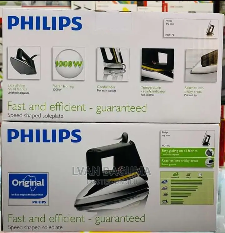 Original New Philips Dry Flat Iron