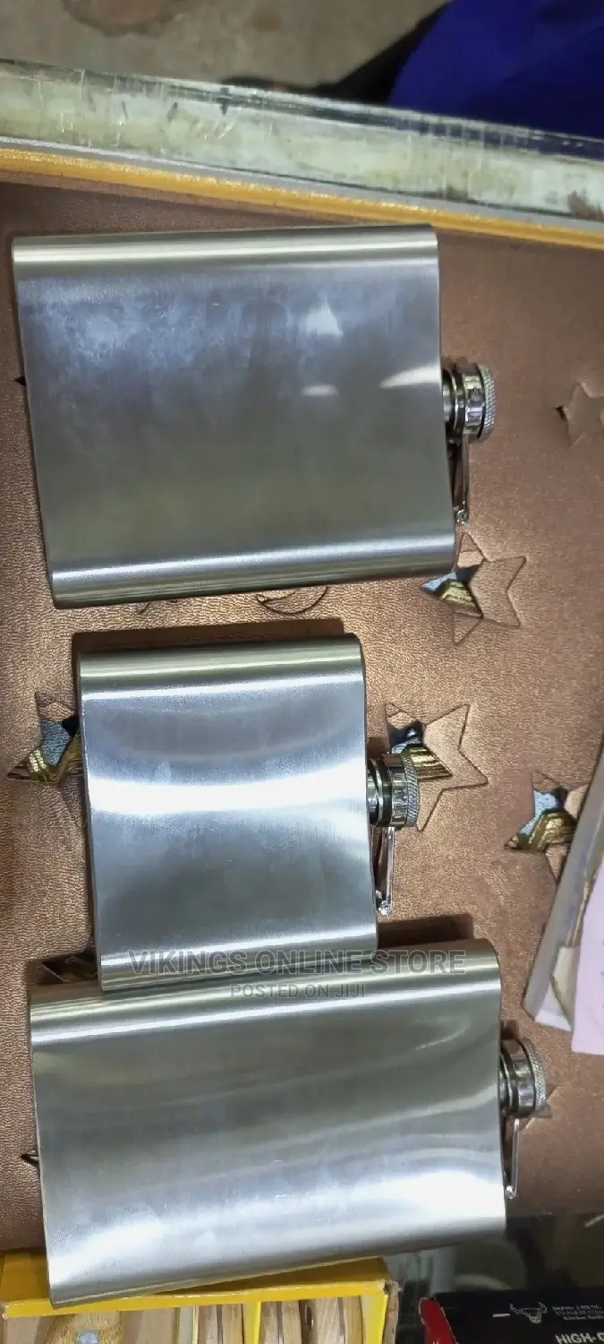 Hip Flasks of Various Sizes.