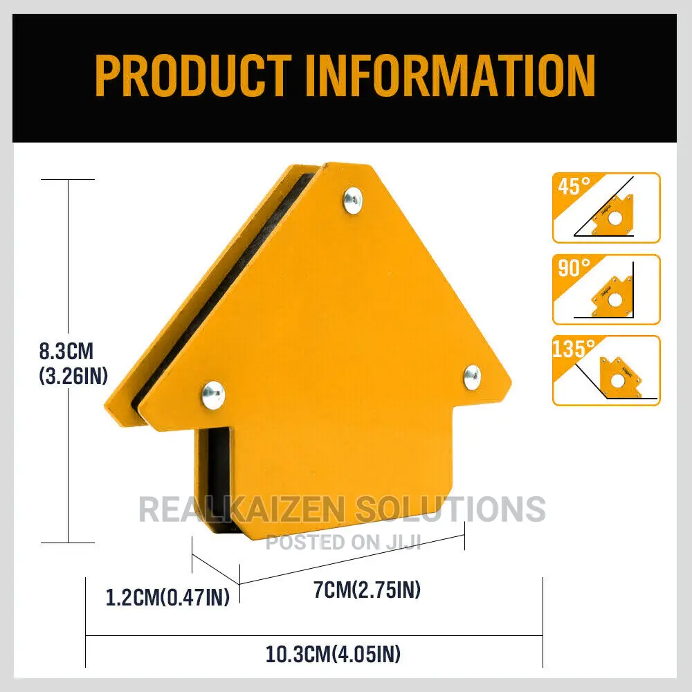 INGCO Heavy Duty Insulated Steel Welding Magnet Holder 2pcs