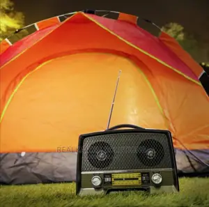 GEEPAS Rechargeable Retro Fm Bt Mp3 Aux USB TF Ac/Dc Radio