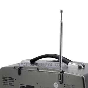 GEEPAS Rechargeable Retro Fm Bt Mp3 Aux USB TF Ac/Dc Radio