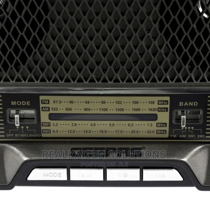 GEEPAS Rechargeable Retro Fm Bt Mp3 Aux USB TF Ac/Dc Radio