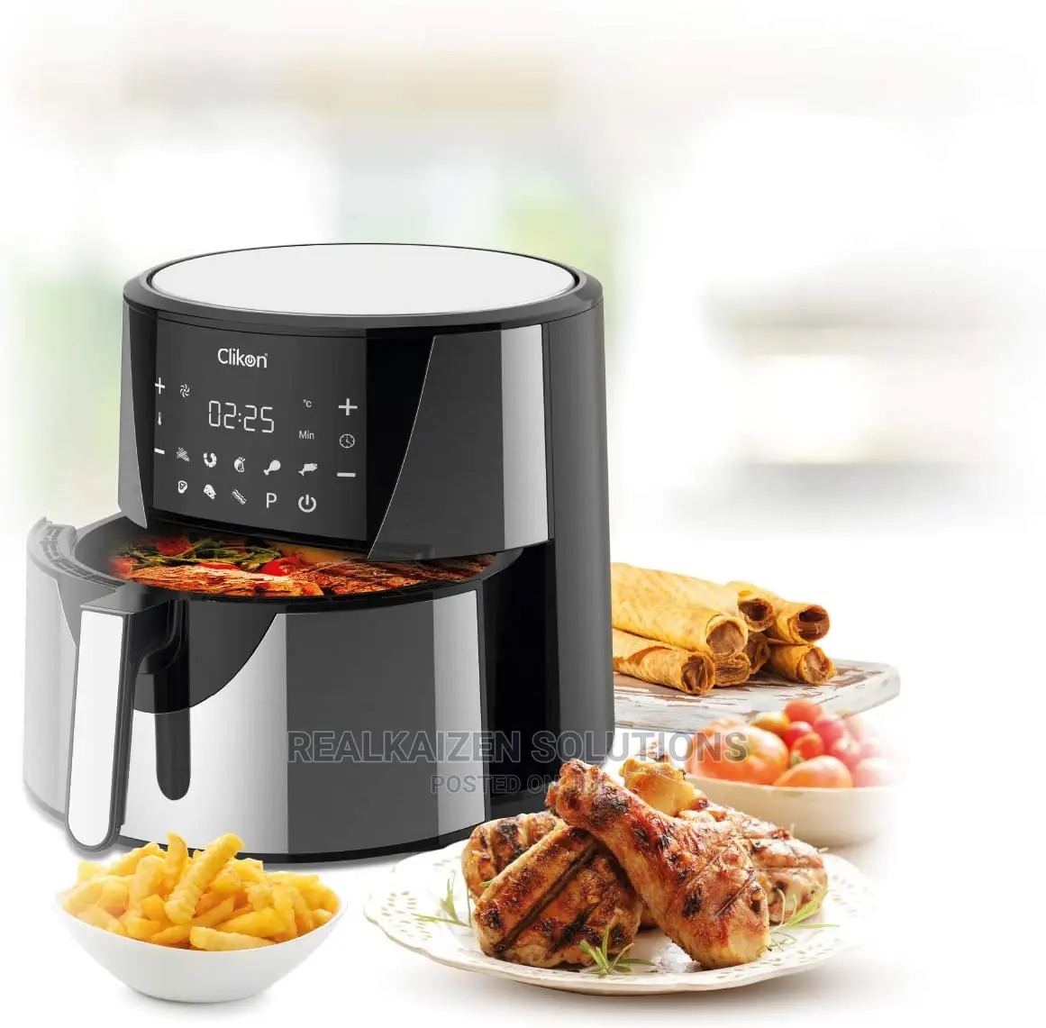 CLIKON 8L Digital Aerocrisp Technology Air Fryer 1700W