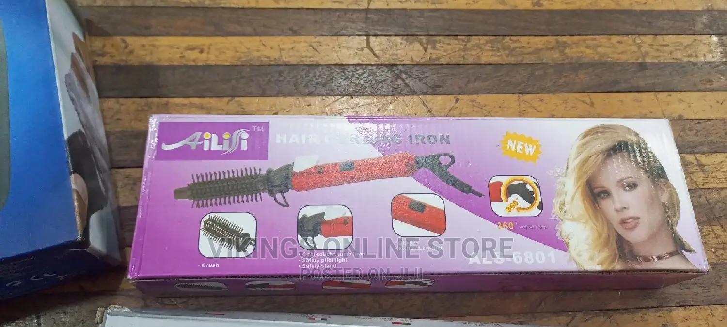 HAIR CURLING Iron.With Brush
