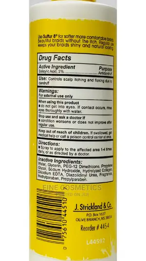 Sulfur8 Medicated Anti-Dandruff Treatment Braids Spray.