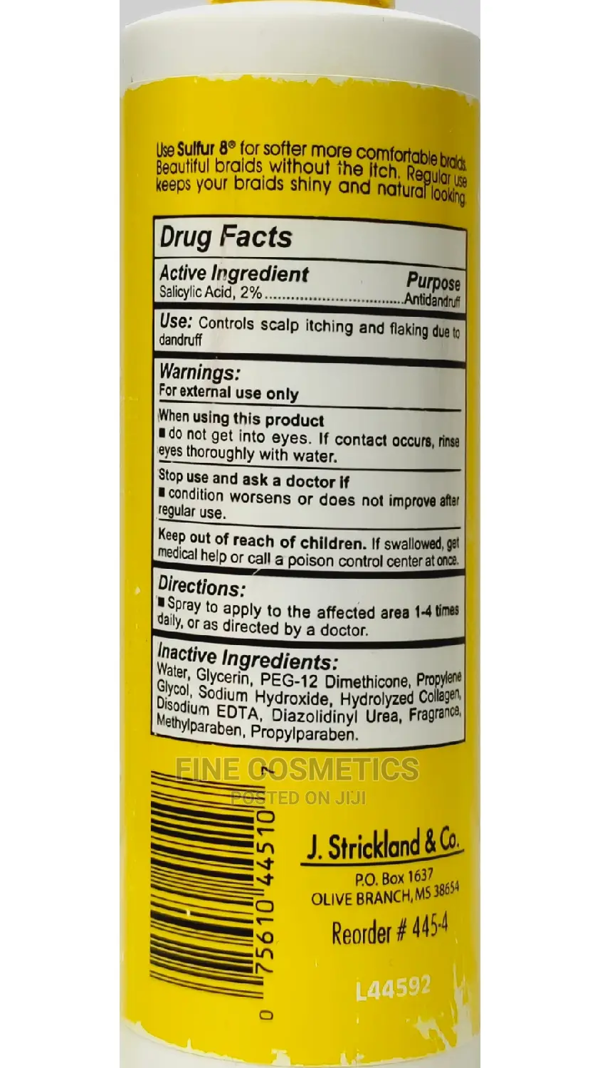 Sulfur8 Medicated Anti-Dandruff Treatment Braids Spray.