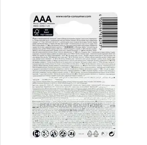 VARTA 4 X AAA 500mah Nimh Rechargeable Accu Endless Battery