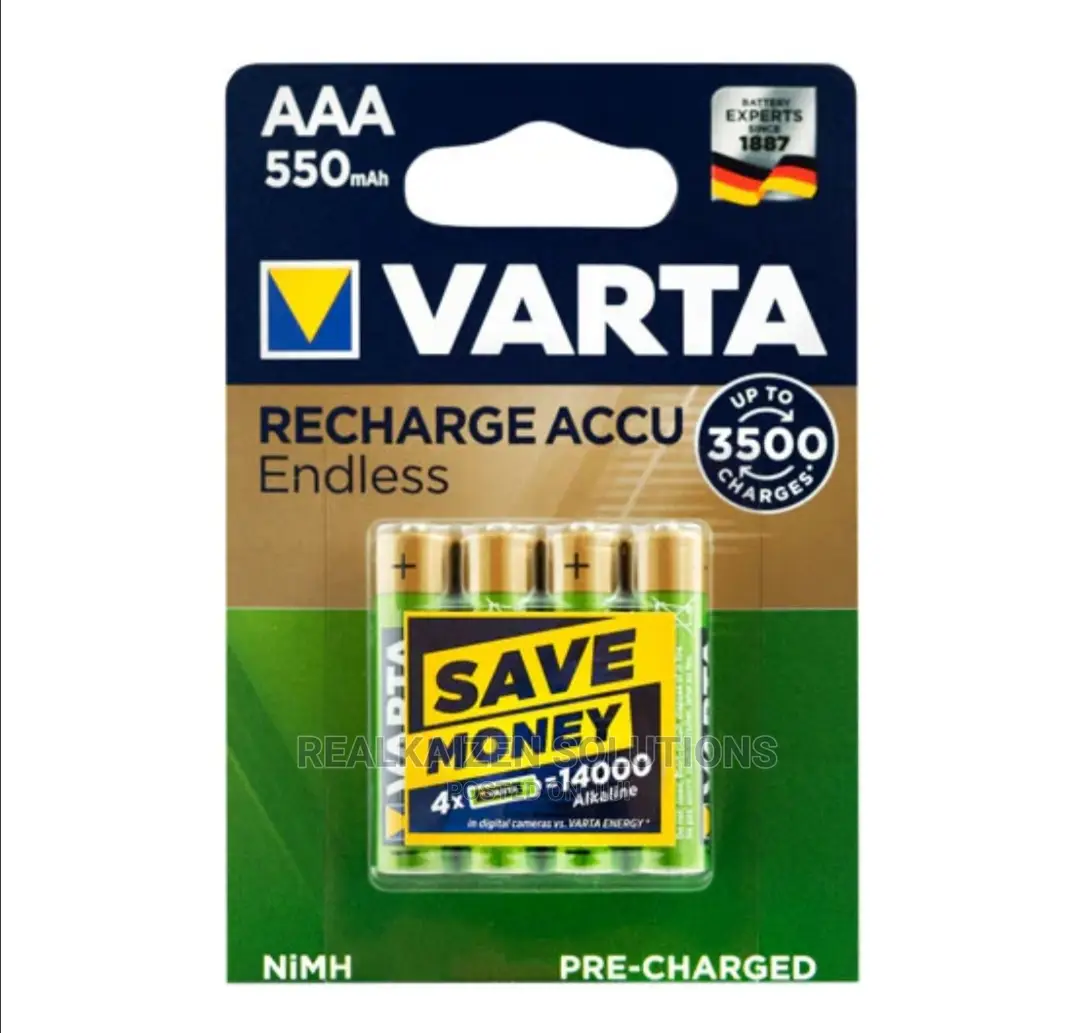 VARTA 4 X AAA 500mah Nimh Rechargeable Accu Endless Battery