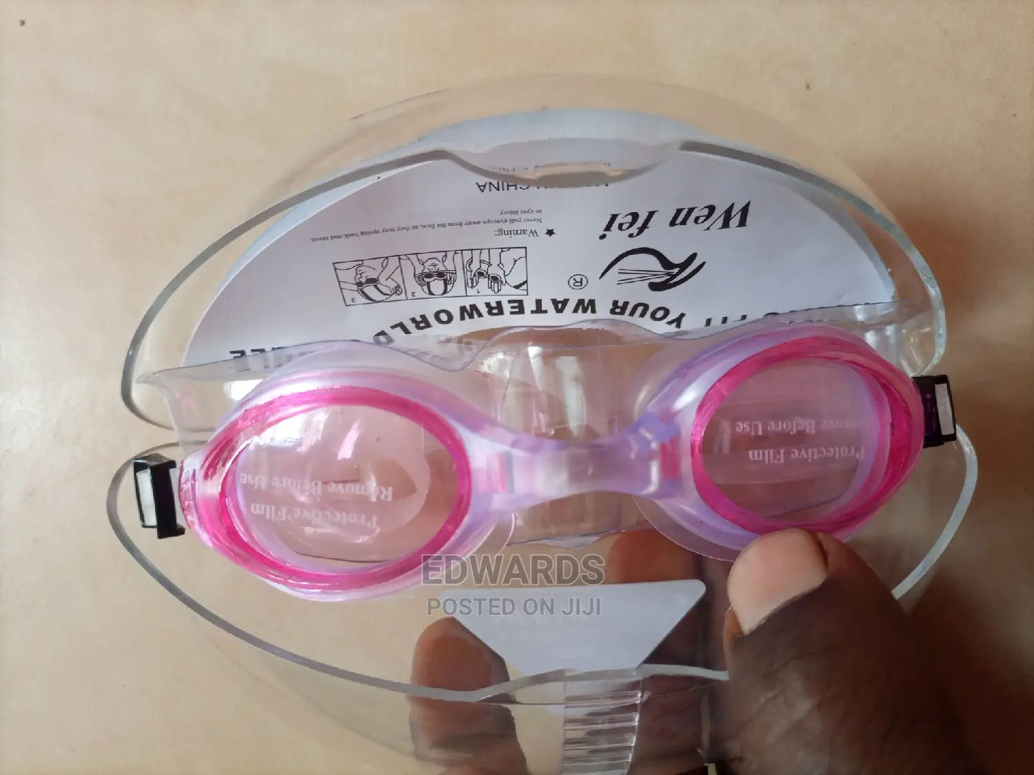 Pink Swimming Goggles 2