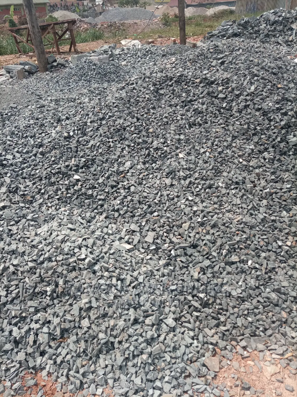 White and Black Broken Stones