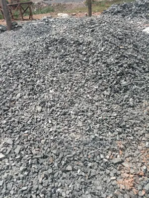 White and Black Broken Stones