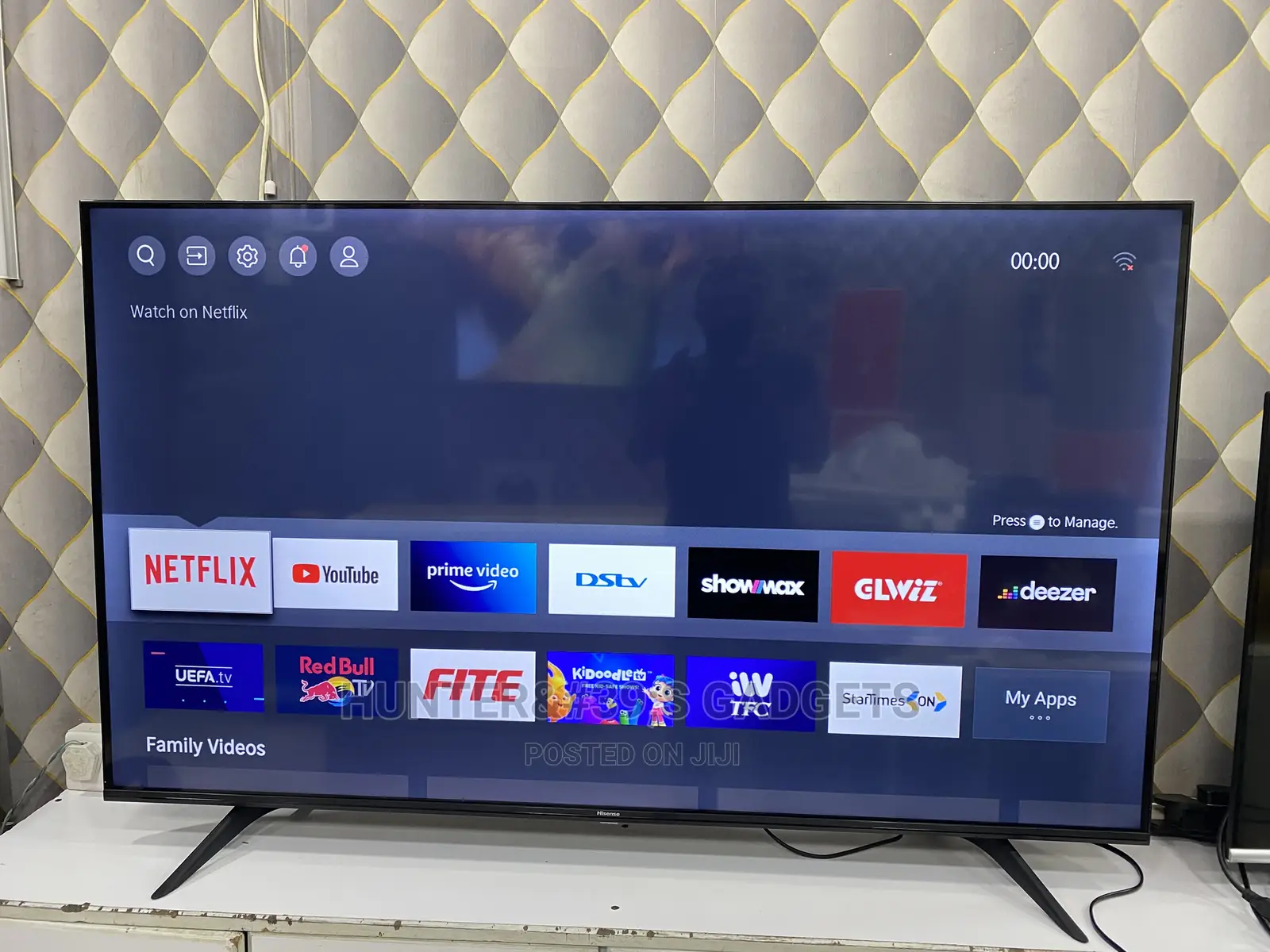 Hisense 55inch Smart Uhd Frameless Digital Satellite Tv