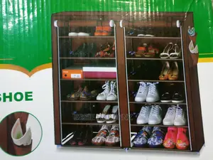 Wooden Double Shoe Rack