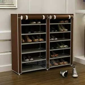 Wooden Double Shoe Rack