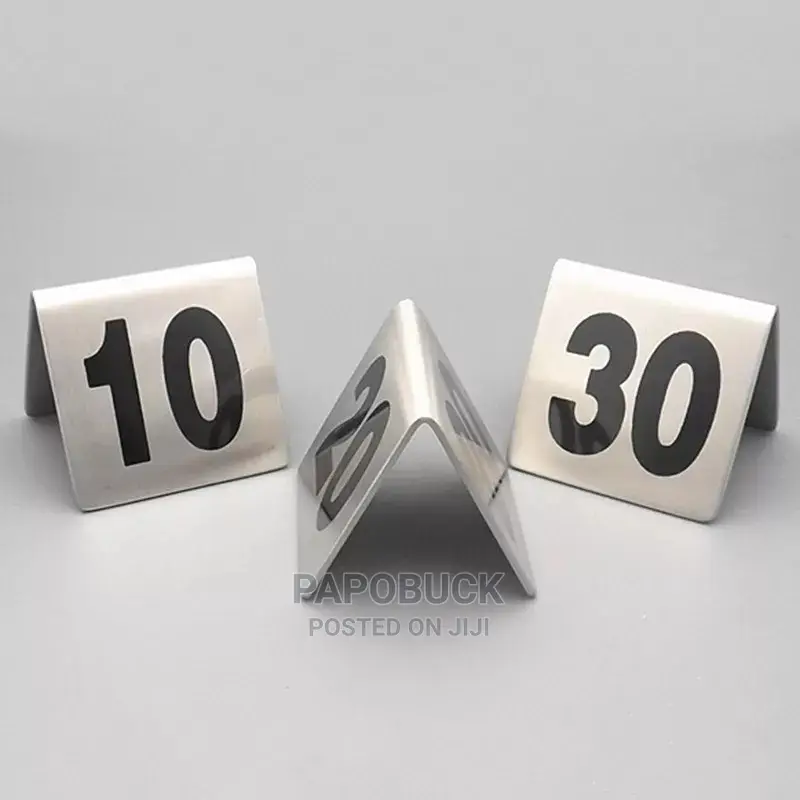 10 Pcs Set Table Numbers