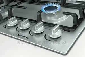 Hisense "60cm" 4 Gas Burner Hob || Gm663xb | Stainless Steel