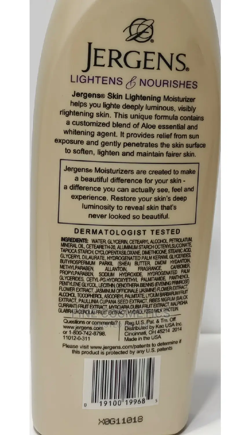 ORIGINAL Jergens Skin Lightening Moisturizing Lotion 600ml in Central