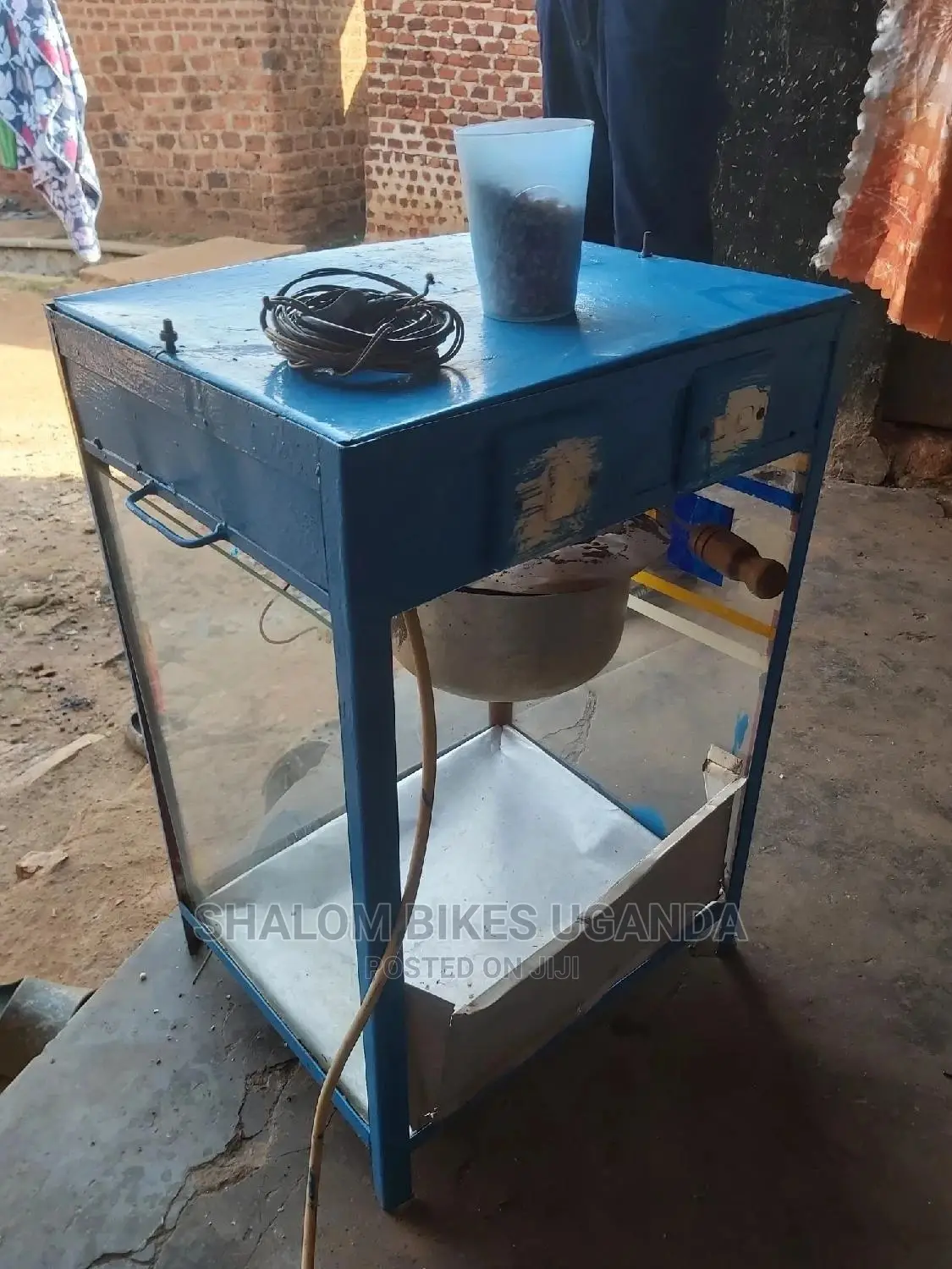 Blue Popcorn Machine