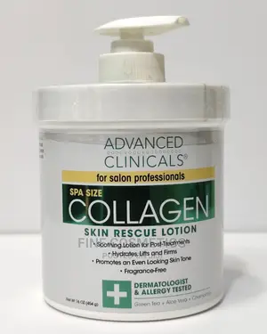 Advanced Clinicals Collagen Cream Dry Skin Rescue Lotion