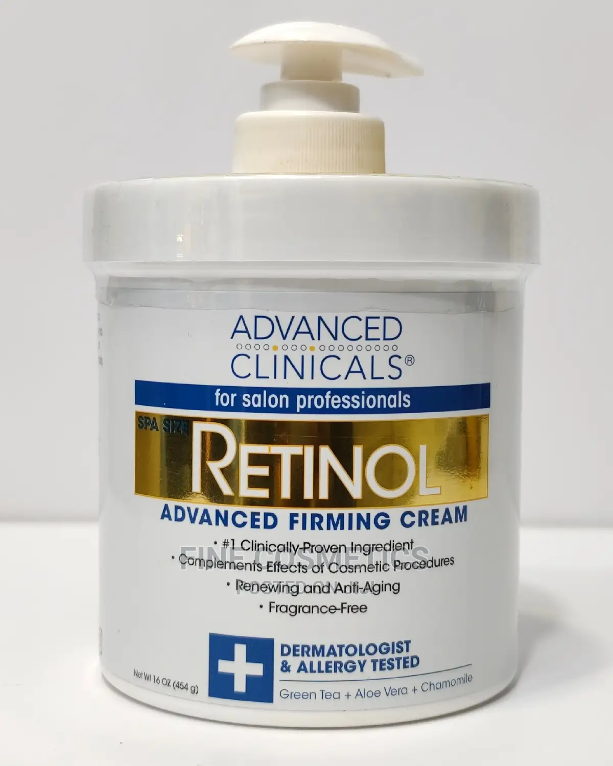 Advanced Clinicals Retinol Cream Face Body Moisturizer