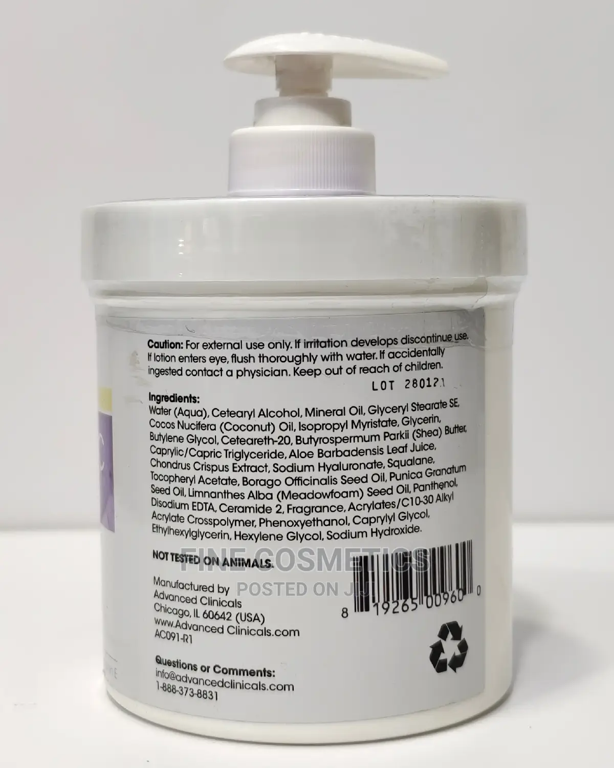 Advanced Clinicals Anti-Aging Hyaluronic Acid Cream