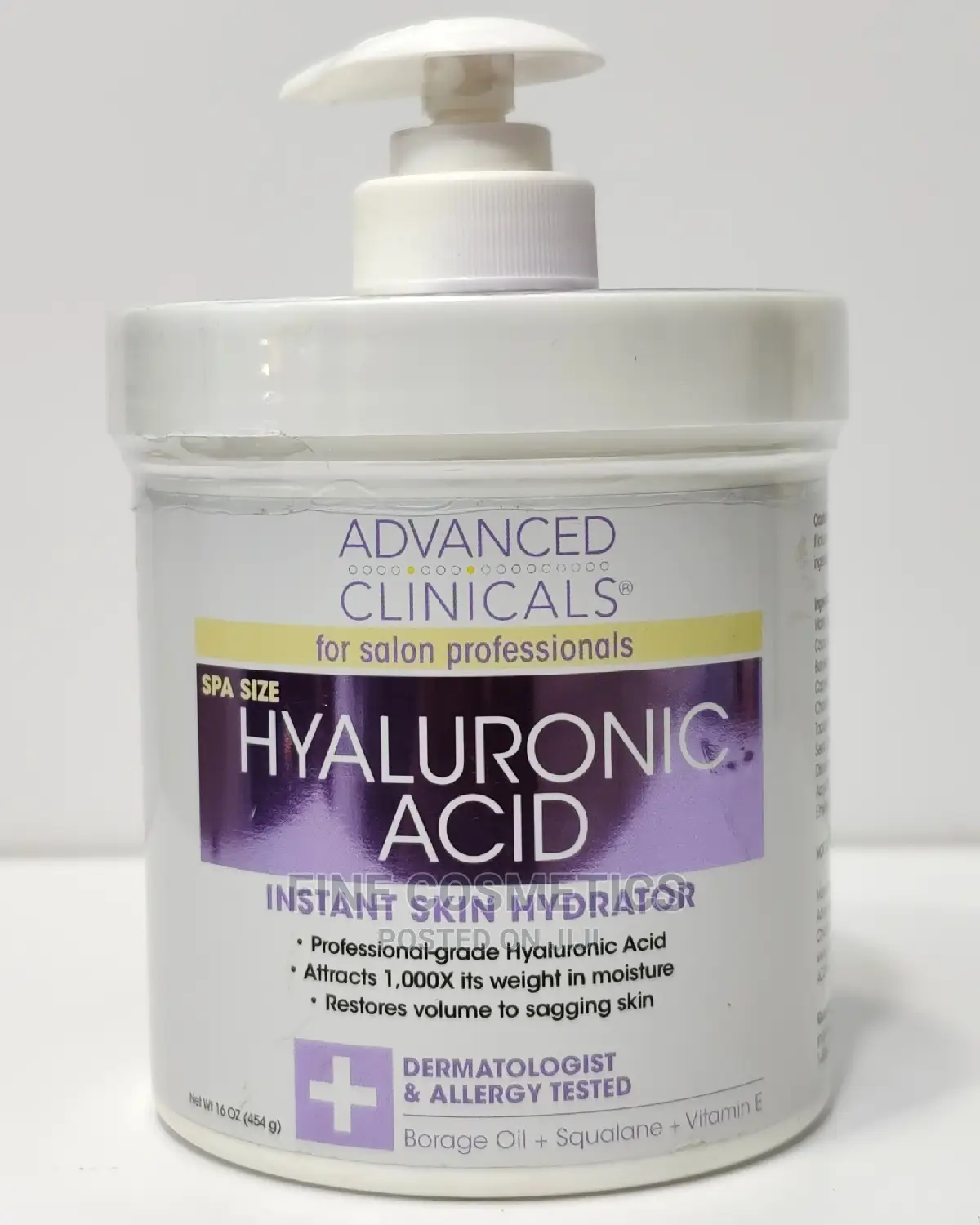 Advanced Clinicals AntiAging Hyaluronic Acid Cream in Central Division
