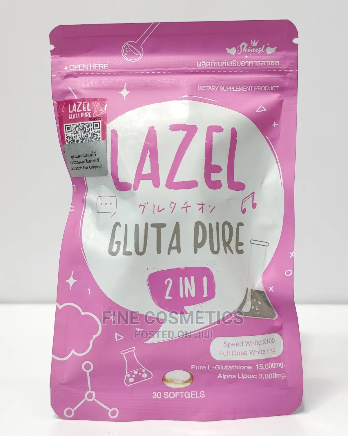 LAZEL Pure Gluta 2-In-1 Speed White Full Dose 30 Gel Tabs
